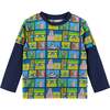 SpongeBob SquarePants™ x Andy & Evan® | Kids (2-7) Long Sleeve Character Collage T-Shirt - Jackets - 1 - thumbnail