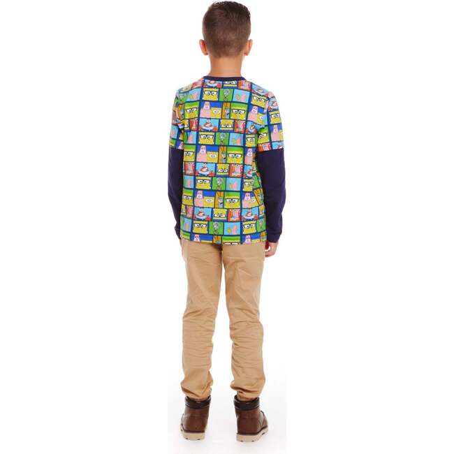 SpongeBob SquarePants™ x Andy & Evan® | Kids (2-7) Long Sleeve Character Collage T-Shirt - Jackets - 4