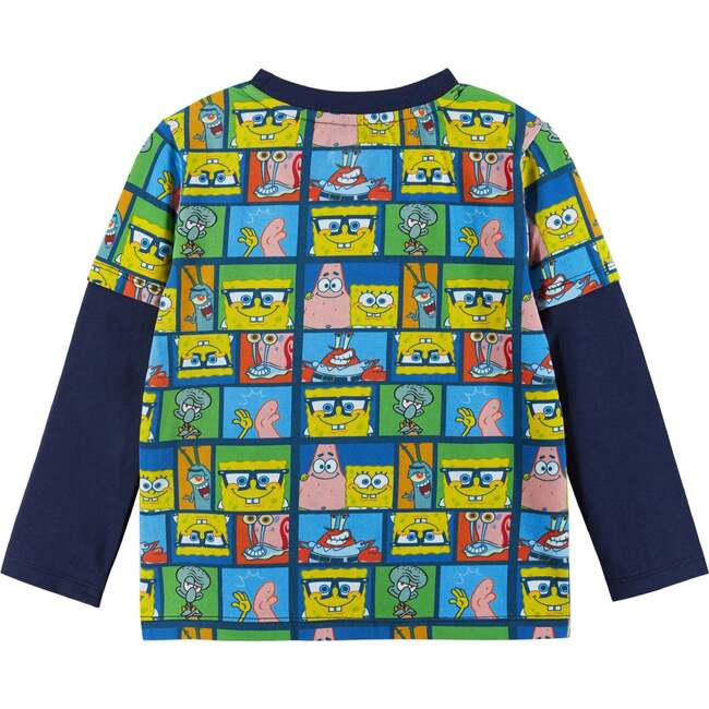 SpongeBob SquarePants™ x Andy & Evan® | Kids (2-7) Long Sleeve Character Collage T-Shirt - Jackets - 5