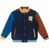 SpongeBob SquarePants™ x Andy & Evan® | Kids (2-12) Patchwork Color-Blocked Varsity Jacket - Jackets - 1 - thumbnail