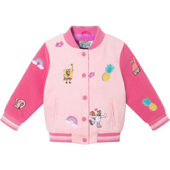 SpongeBob SquarePants™ x Andy & Evan® | Kids  Rainbow Patchwork Bomber Jacket