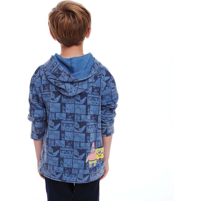 SpongeBob SquarePants™ x Andy & Evan® | Kids  Stone-Washed Waffle Hooded Tee with Friends Label - T-Shirts - 3