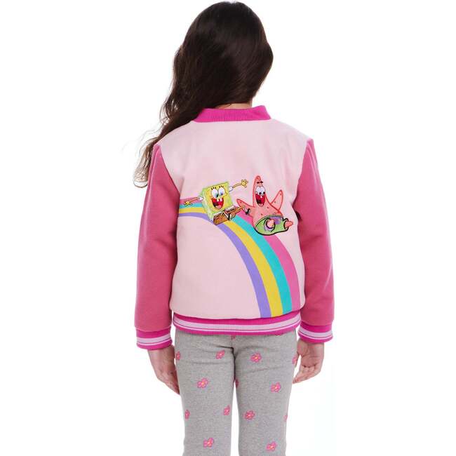 SpongeBob SquarePants™ x Andy & Evan® | Kids  Rainbow Patchwork Bomber Jacket - Jackets - 3