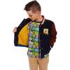 SpongeBob SquarePants™ x Andy & Evan® | Kids (2-12) Patchwork Color-Blocked Varsity Jacket - Jackets - 5