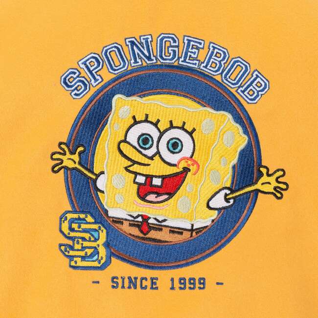 SpongeBob SquarePants™ x Andy & Evan® | Kids (2-12) Patchwork Color-Blocked Varsity Jacket - Jackets - 7