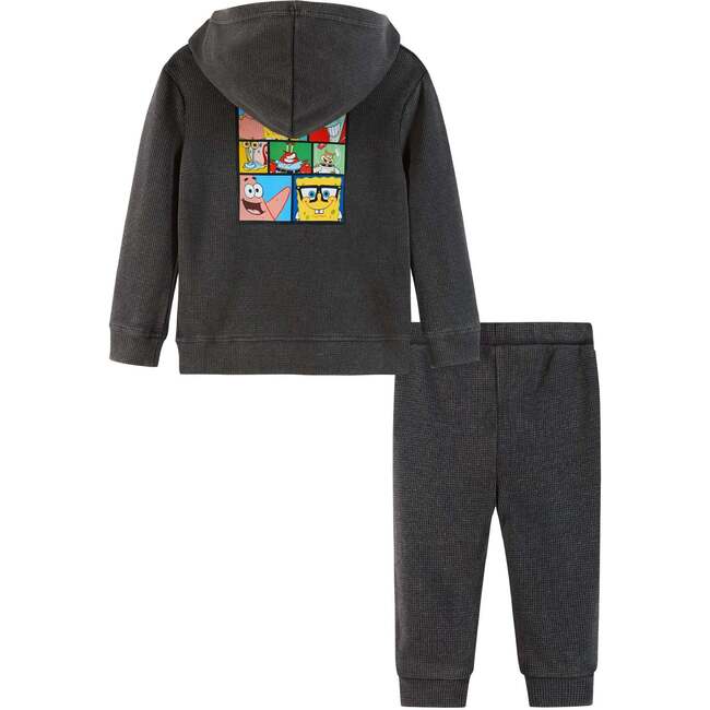 SpongeBob SquarePants™ x Andy & Evan® | Infant Hooded Waffle Tee Jogger Set - Mixed Apparel Set - 2