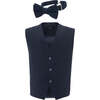 Solid Vest & Bowtie, Navy - Suits & Separates - 1 - thumbnail