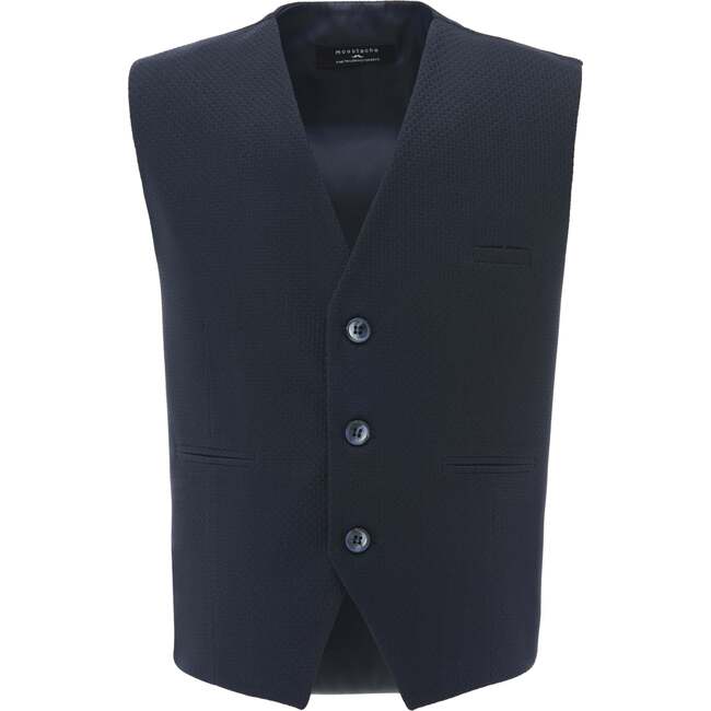 Solid Vest & Bowtie, Navy - Suits & Separates - 2