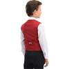 Solid Vest & Bowtie, Red - Suits & Separates - 2