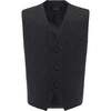 Paisley Print Vest & Bowtie, Black - Suits & Separates - 2