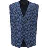 Floral Print Vest & Bowtie, Blue - Suits & Separates - 4