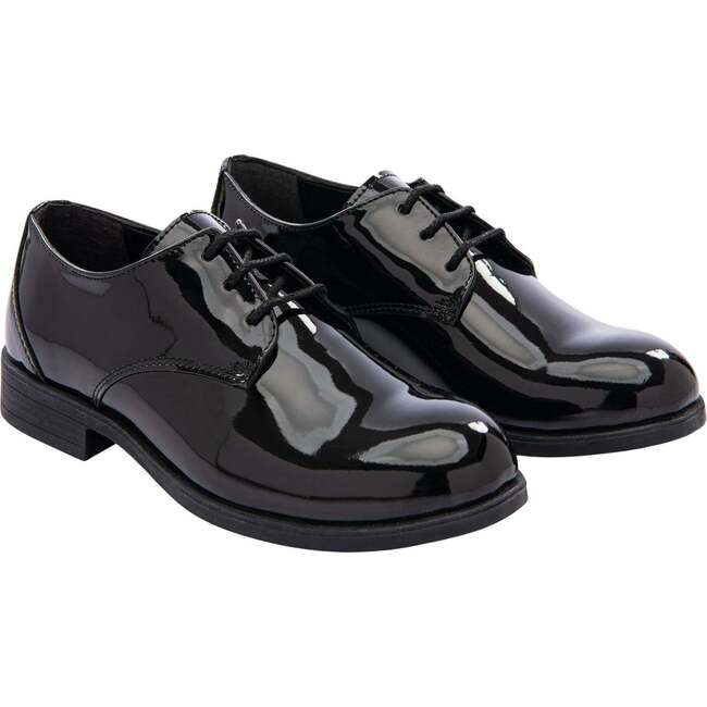 Patent Lace Dress Shoes, Black - Dress Shoes - 1