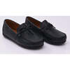 Moccasin Loafers, Navy - Slip Ons - 2