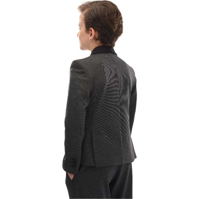 Shawl Lapel Blazer, Grey - Blazers & Sport Coats - 4