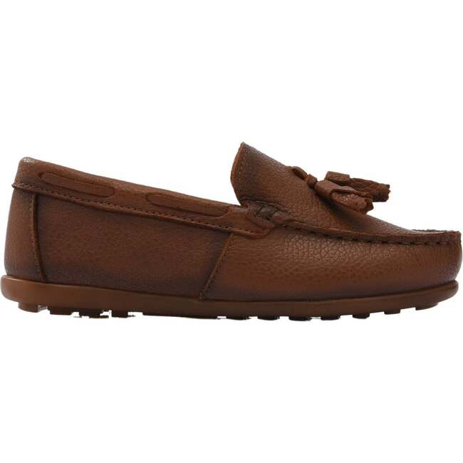 Leather Tassel Loafers, Brown - Slip Ons - 2