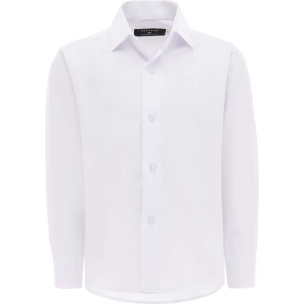 Solid Dress Shirt, White - Moustache Tops | Maisonette