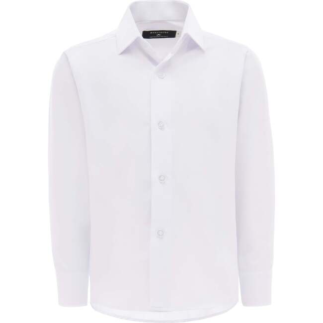 Solid Dress Shirt, White