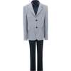 Brooks Striped Formal Dress Outfit, Grey - Suits & Separates - 1 - thumbnail