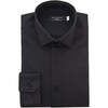 Solid Dress Shirt, Black - Shirts - 5