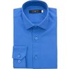 Solid Dress Shirt, Blue - Shirts - 4