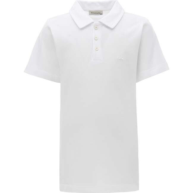 Solid Logo Polo, White