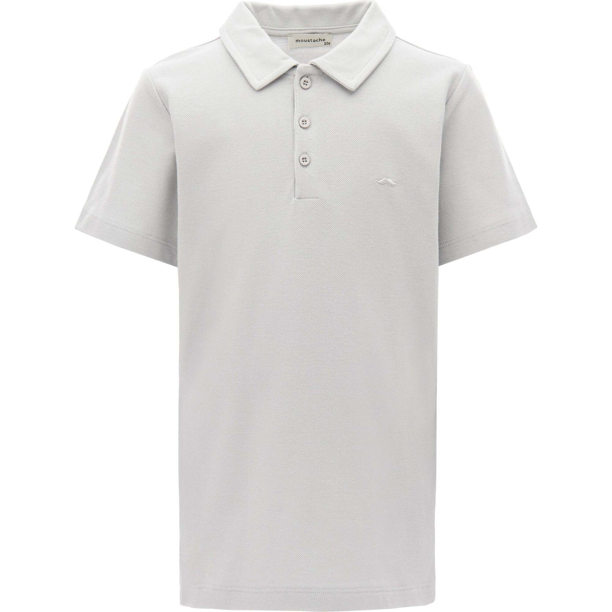 Solid Logo Polo, Grey - Polo Shirts - 1
