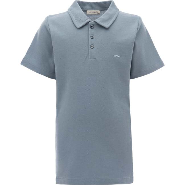 Solid Logo Polo, Blue