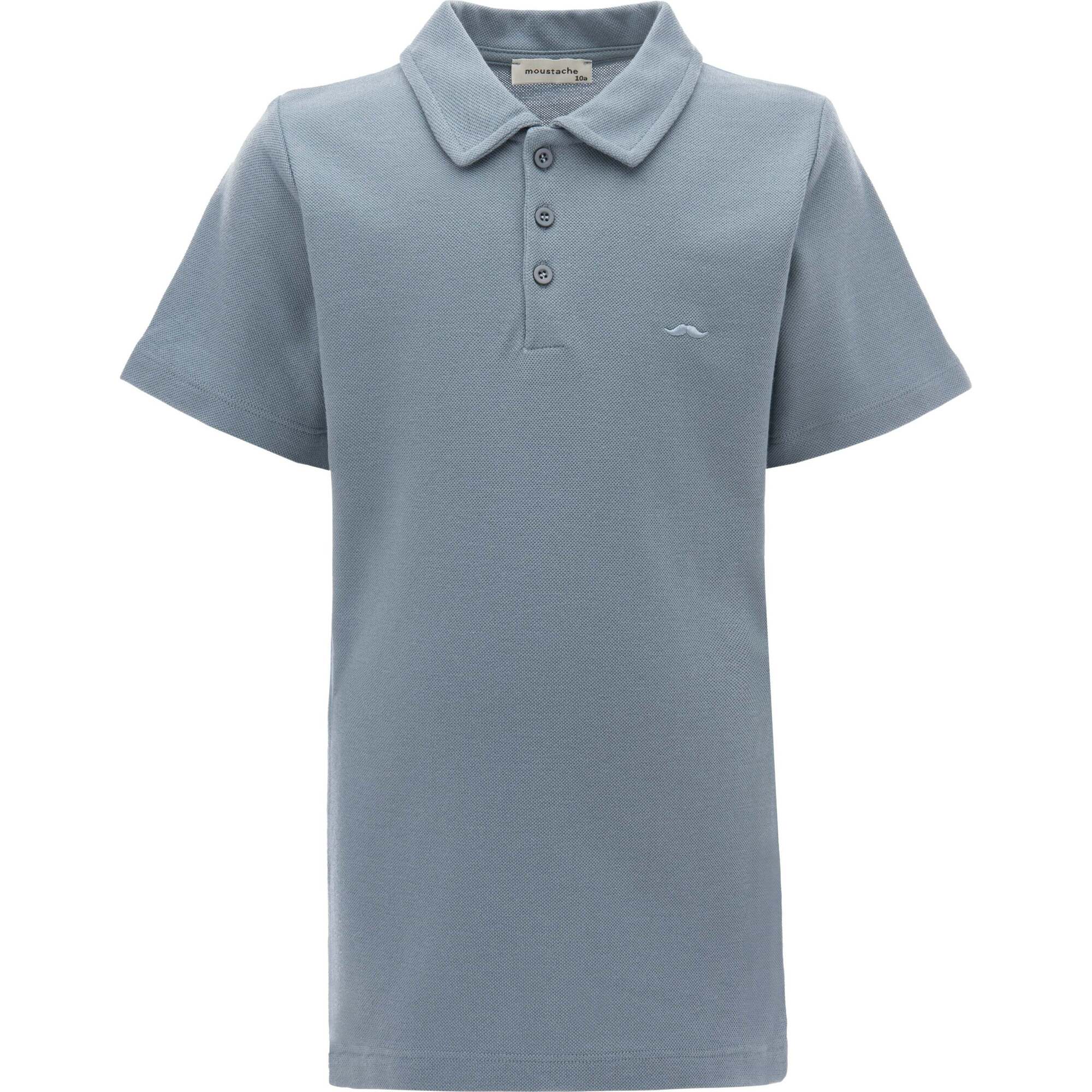 Solid Logo Polo, Blue - Polo Shirts - 1