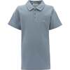 Solid Logo Polo, Blue - Polo Shirts - 1 - thumbnail