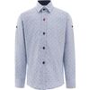 Pinstripe Dress Shirt, Blue - Shirts - 1 - thumbnail