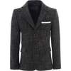 Smoky Peak Lapel Blazer, Grey - Blazers - 1 - thumbnail