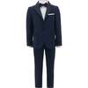 Peak Lapel Suit, Navy - Suits & Separates - 1 - thumbnail