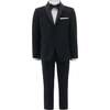 Shawl Lapel Suit, Black - Suits & Separates - 1 - thumbnail