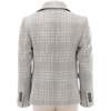 Plaid Peak Lapel Suit, Beige - Suits & Separates - 4