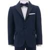 Peak Lapel Suit, Navy - Suits & Separates - 3