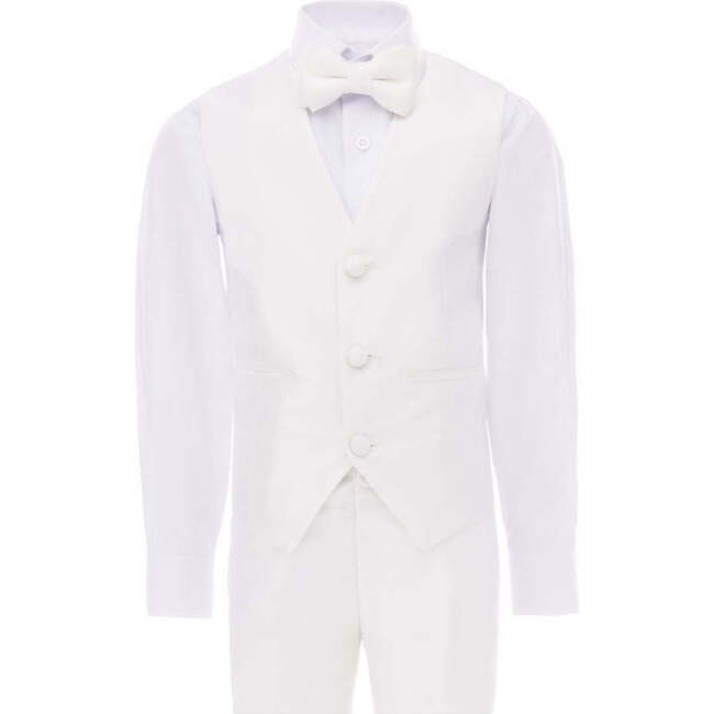 Peak Lapel Tuxedo, Cream - Suits & Separates - 4