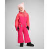Quinn I-Grow™ Adjustable Waist Hooded One-Piece, Pink Supreme - Snowsuits - 2