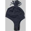Orbit Fleece Under-Chin Strap Hook-N-Loop Hat, Black - Winter Hats - 1 - thumbnail