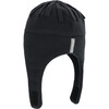 Orbit Fleece Under-Chin Strap Hook-N-Loop Hat, Black - Winter Hats - 2