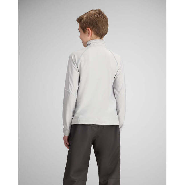Banff Ski-Ready Interior Windguard 1/4-Zip 2-Way Stretch Baselayer, Moonstone - Jackets - 3