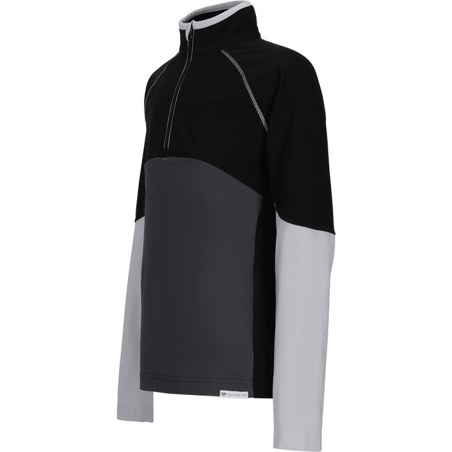 Banff Ski-Ready Interior Windguard 1/4-Zip 2-Way Stretch Baselayer, Black