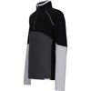 Banff Ski-Ready Interior Windguard 1/4-Zip 2-Way Stretch Baselayer, Black - Jackets - 1 - thumbnail