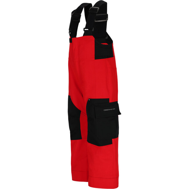 Volt I-Grow™ Waterproof Cut Leg Guards Narrow Suspender Pant, Red