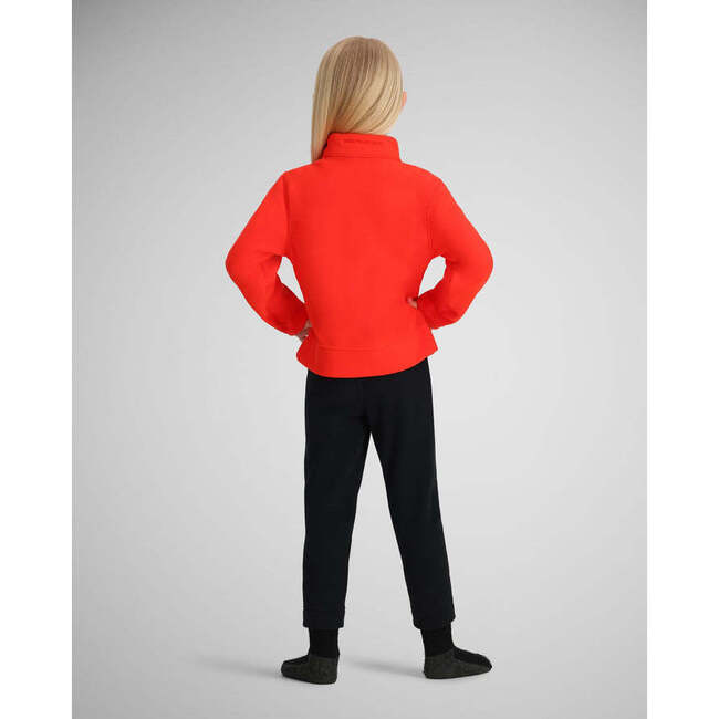 Ultra Gear Interior Windguard Mid-Layer Fleece Elongated Zip Top, Red - Fleece & Sherpa Jackets - 3