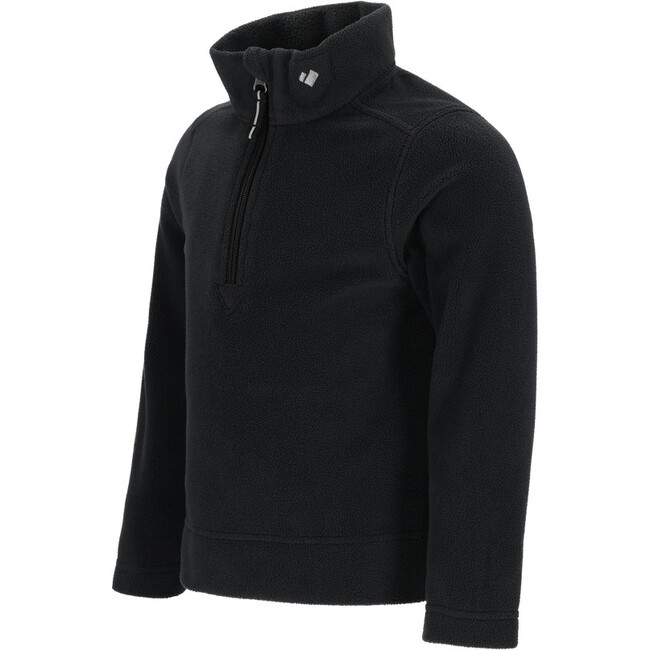 Ultra Gear Interior Windguard Mid-Layer Fleece Elongated Zip Top, Black - Fleece & Sherpa Jackets - 2