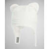 Teddy Fur Sherpa Under-Chin Strap Hook-N-Loop Hat, White - Winter Hats - 1 - thumbnail