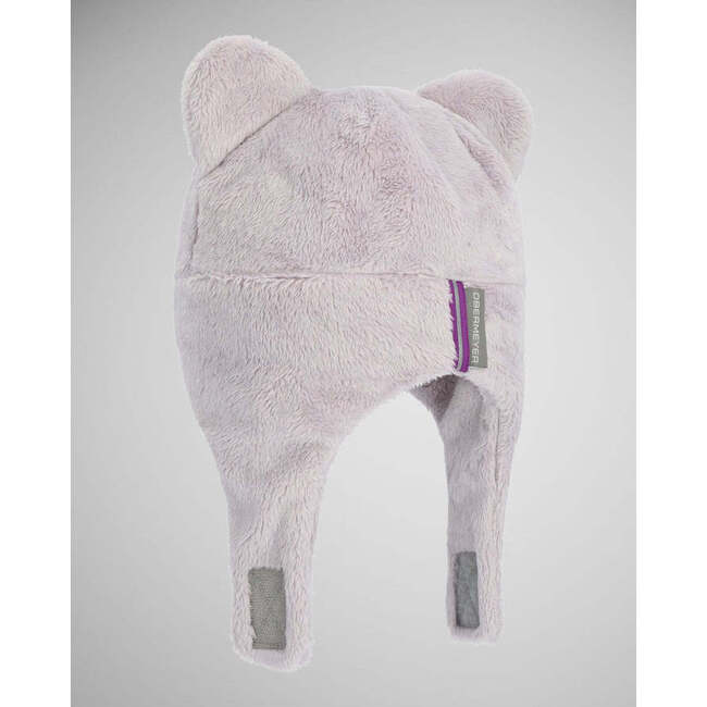 Teddy Fur Sherpa Under-Chin Strap Hook-N-Loop Hat, Silly Lilly - Winter Hats - 2