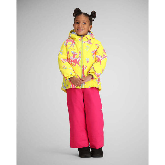Ashor I-Grow™ Fleece Ear Warmer Interior Wind Guard Hooded Jacket, Floral Fauna - Jackets - 2