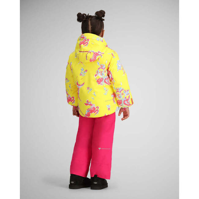 Ashor I-Grow™ Fleece Ear Warmer Interior Wind Guard Hooded Jacket, Floral Fauna - Jackets - 3