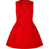 Women's Blythe Bows A-Line Micro Mini Skirt Dress, Red & Red Bows - Dresses - 1 - thumbnail